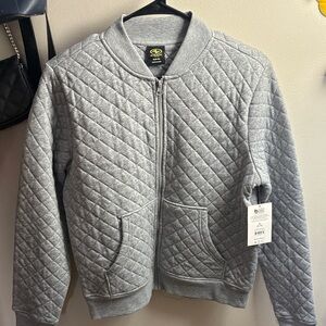 Athletic Works Gray Quilted Jacket